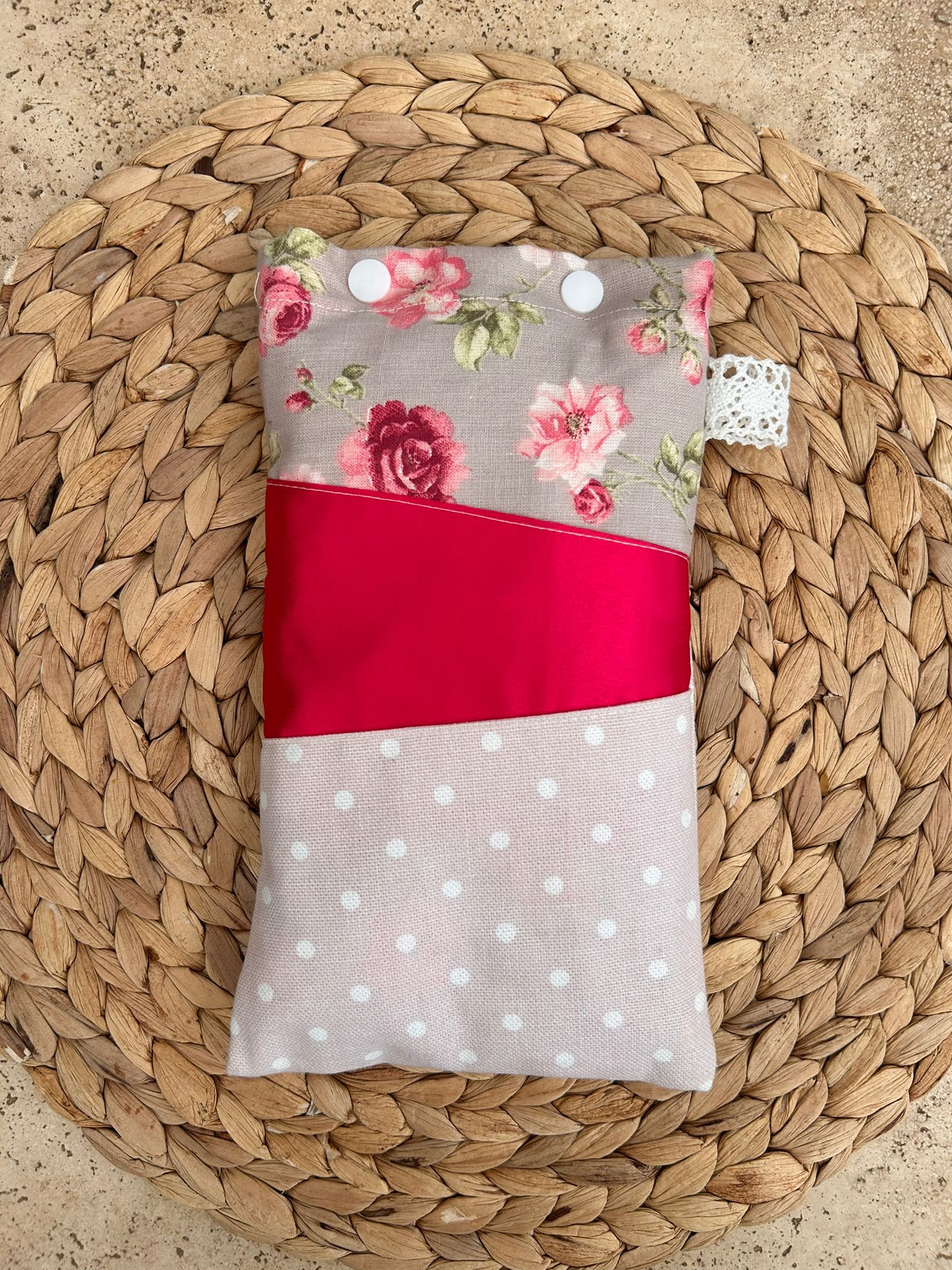 Bouillotte sèche artisanale en noyaux de cerise